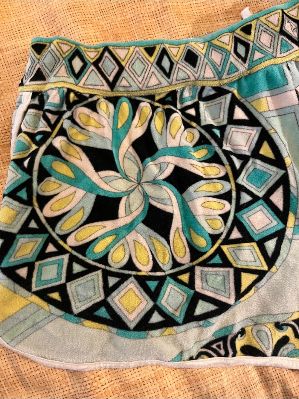 Emilio Pucci Multicolor Drawstring Terrycloth Shorts - Picture 7 of 9